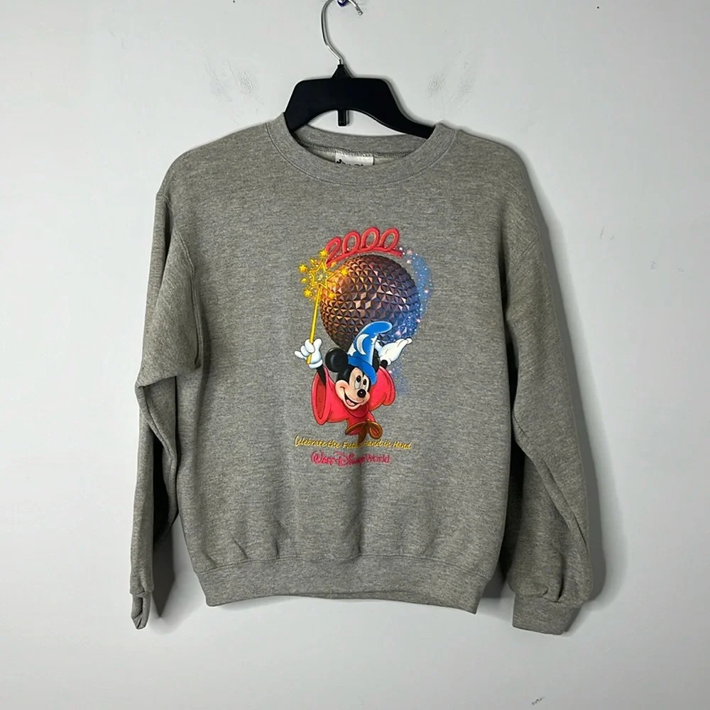Disney Vintage 2000 Mickey Epcot Crewneck Kids Sweater